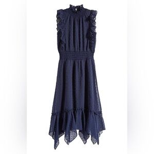 Ava & Yelly Tween Clip Dot Hankey Maxi Dress NWOT